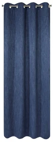 ZATEMŇOVACÍ ZÁVES NA KRÚŽKOCH ROSSIE 140X250 CM NÁMORNÍCKA MODRÁ