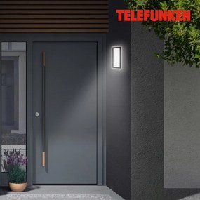 Telefunken 313605TF - LED Vonkajšie nástenné svietidlo LED/16W/230V IP44 čierna