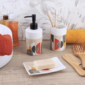 Dávkovač mydla Trendy, kombinácia farieb/s čiernymi prvkami, 320 ml