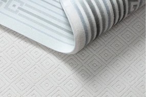 Koberec AKRYL VALS 0A038A C53 48 Grécky ramka slonia kosť / sivý