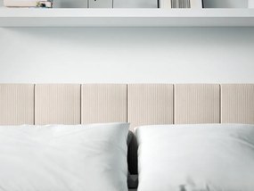 Čalúnený nástenný panel FRAME LINCOLN 30x60 cm Farba: Svetlosivá