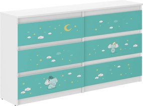 Wooden Toys Detská komoda R-140 SLON