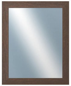 DANTIK - Zrkadlo v rámu, rozmer s rámom 40x50 cm z lišty RETRO hnedá (3144)