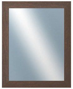DANTIK - Zrkadlo v rámu, rozmer s rámom 40x50 cm z lišty RETRO hnedá (3144)