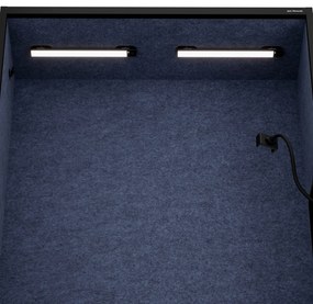 Sally 1150mm korpus Czarny - siedzisko Granatowy