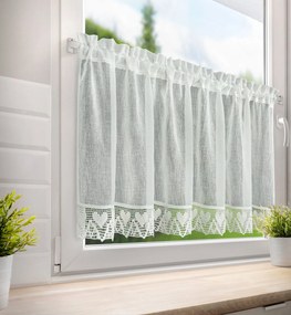 KRÁTKA ZÁCLONA NA PÁSKE DORIS 150X60 CM KRÉMOVÁ