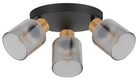 Brilagi - Bodové svietidlo HYGGE 3xE14/15W/230V čierna/dymová