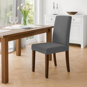 Sada 2 ks jedálenských stoličiek Ina látka cord, antik tmavá - sivá