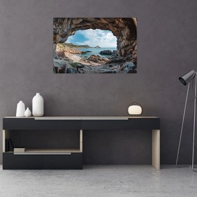 Obraz - Jaskyňa pri mori (90x60 cm)