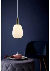 Nordlux - Luster na lanku ALTON 1xE27/60W/230V biela/čierna/mosadz