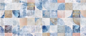 Obraz - Geometrické tvary na stene (120x50 cm)