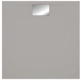 VILLEROY &amp; BOCH Architectura MetalRim štvorcová sprchová vanička akrylátová, štandardný model, protišmyk (B), 1000 x 1000 x 48 mm, Grey, UDA1010ARA148V-3S