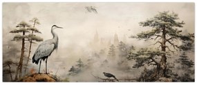 Obraz - Kreslená krajina (120x50 cm)