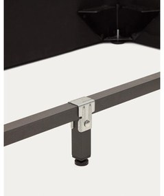 Béžová čalúnená dvojlôžková posteľ 180x200 cm Martina – Kave Home