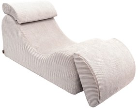 MeowBaby® Detské dizajnové kreslo Wave Ecru