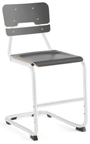 Školská stolička LEGERE I, V 500 mm, biela, antracit