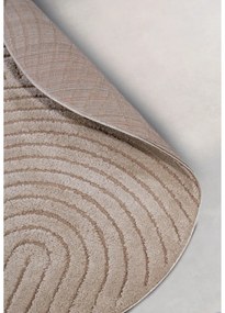 Taupe okrúhly koberec ø 200 cm Panglao New York Taupe – Elle Decoration