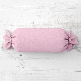 Biante Vankúš valec bonbon Sandra SA-256 Ryža na ružovom 15x60 cm