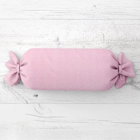 Biante Vankúš valec bonbon Sandra SA-256 Ryža na ružovom 15x80 cm