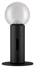 LED stmievateľná čierna stolná lampa Chronos