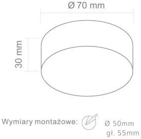 Moderné bodové svietidlo Bola