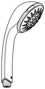 GROHE 28796000 - Ručná sprcha RELEXA 100 Five 100 mm lesklý chróm