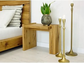 Dubový nočný stolík s 2 nohami 55x35x45 cm