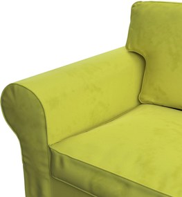 Poťah na sedačku Ektorp (nerozkladá sa, pre 3 osoby) farba produktu zelená látka lesklá, zamatová