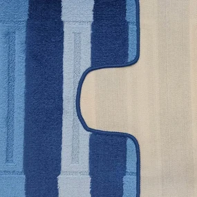Sada kúpeľňových koberčekov Montana Said XL Dark Blue