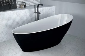 Besco Voľne stojaca vaňa z liateho mramoru Keya BW Matt 165x70 BESCO-Typ výpuste: Click-Clack s vrchným čistením, grafit, BESCO-Rozmery: 163,5x70,5, …