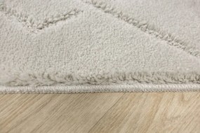 Kúpeľňový koberček Moreno svetlosivý, kosoštvorce