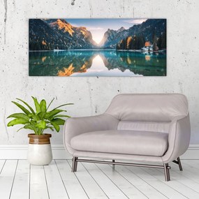 Obraz - Horské jazero (120x50 cm)