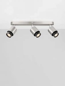 LED nikel designové stropné svietidlo Ison 3