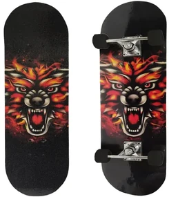 DREVENÝ SKATEBOARD LEV PRE DETI ABEC-5 KOLIESKA 50mm DĹŽKA 77 cm