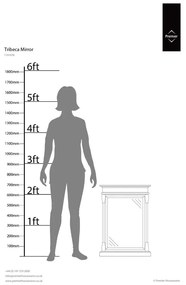 Nástenné zrkadlo s dreveným rámom 50x70 cm Tribeca – Premier Housewares