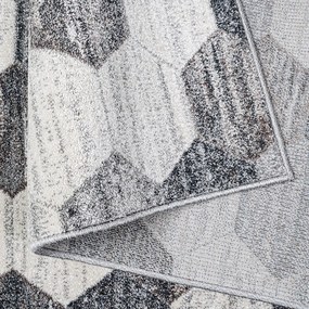Štýlový koberc do každej izby v sivej farbe Šírka: 120 cm | Dĺžka: 170 cm