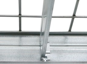 Kovové regály RIVET PRO 252x120x60 oceľová mriežka 5 úrovní pozinkovaná