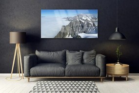 Obraz na akrylátovom skle Hora hmla krajina 120x60 cm