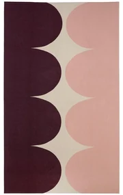 Ľanový obrus Härkä 140x245cm, burgundy-ružový