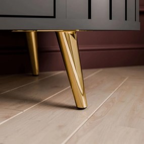 KOMODA 2D3 LANDRY 3 ČIERNA 190 cm