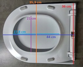 Cersanit City Oval, antibakteriálne SLIM toaletné sedátko z duroplastu, biela, K98-0146
