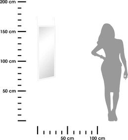 Závesné zrkadlo Basic, biele
