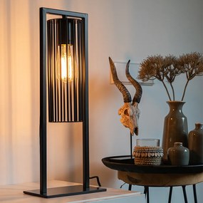 Moderná stolná lampa čierna - Balenco Wazo