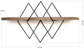 Nástenná polica 36x60 cm smrek