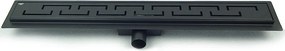 BPS-koupelny Sprchový odtokový žľab DL01 DELTA G4 HYD-2676 70 cm, čierny