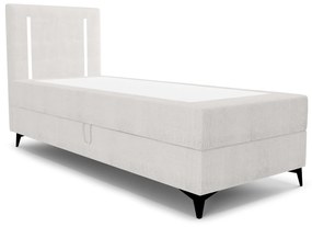 Jednolôžková posteľ 90 cm Ortega Comfort (svetlosivá) (s roštom a matracom, s úl. priestorom) (s LED osvetlením). Vlastná spoľahlivá doprava až k Vám domov. 1082690