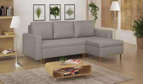 MEGA AKCE Rozkládací rohová sedací souprava KENO Béžová