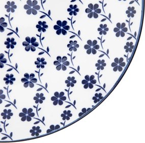 Dezertný tanier NAVIA granátový s kvetmi 875750