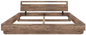 Drevená posteľ Indra 160 z kartáčovanej akácie