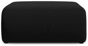 Čierna zamatová podnožka Ekahi – Makamii